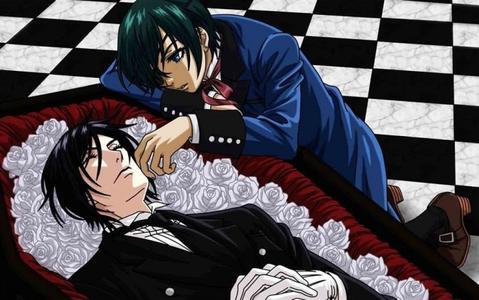 求找一张黑执事漫画原图,塞巴斯平躺着棺材里的一张.【急】