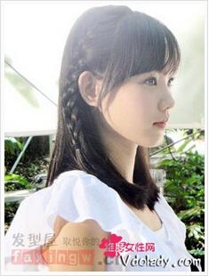 精致优美中长发编发 清新可爱女人味