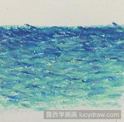 儿童画大海