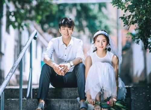 森系唯美情侣图片_我看着你的时候