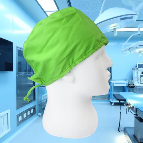 手术帽纯色棉质男女外贸牙科帽护士帽化疗帽包头医生帽系带葫芦帽