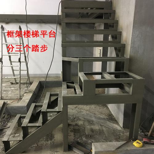 杭州钢结构阁楼别墅复式楼写字楼加二层阁楼槽钢角铁钢板楼梯搭建