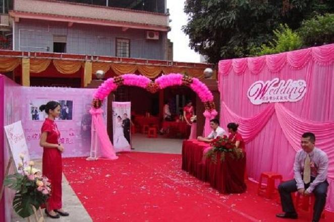 婚庆布置会场农村图片_婚庆布置-找我婚礼