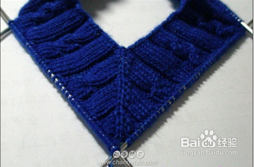 鸡心领的织法