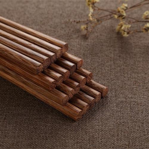 台山厂家鸡翅木筷子 厨房木质家用中**餐具无漆无蜡木筷子批.