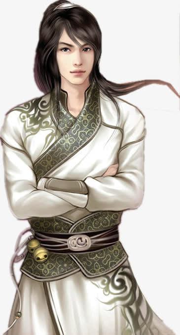 白衣帅气古装男子