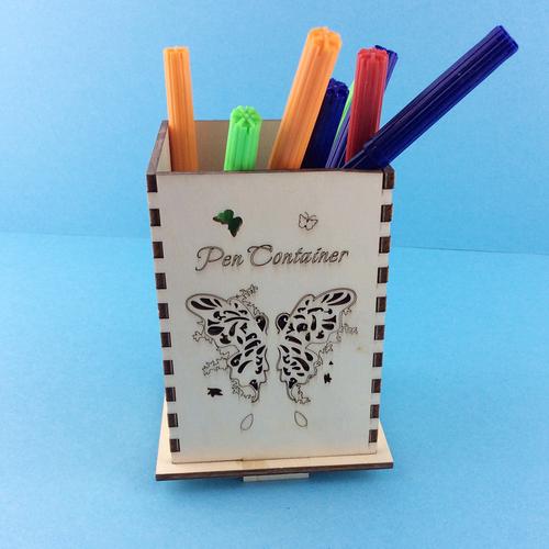 厂家定制家居装饰小摆件木质镂空笔筒淘宝热卖木质工艺品批发