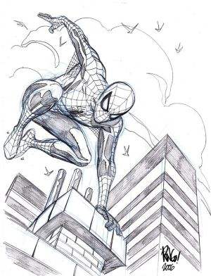 好长时间没画了来一发钢铁蜘蛛侠蜘蛛侠简笔画2大家一起来画蜘蛛侠