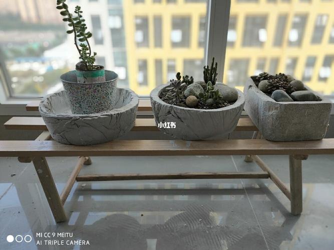 自制水泥花盆 花架_装修_diy手工制作_兴趣爱好_手工