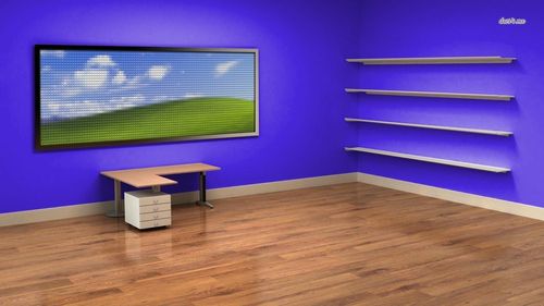 3d立体房间电脑桌面壁纸图片_3d立体书架电脑壁纸