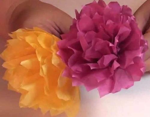 母亲节手工制作康乃馨皱纹纸纸花制作教程