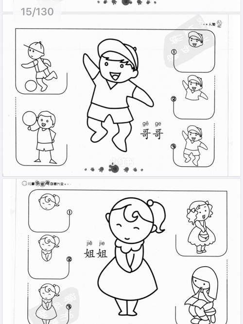 幼儿园简笔画130张人物篇._幼儿园_简笔画_幼教_教育