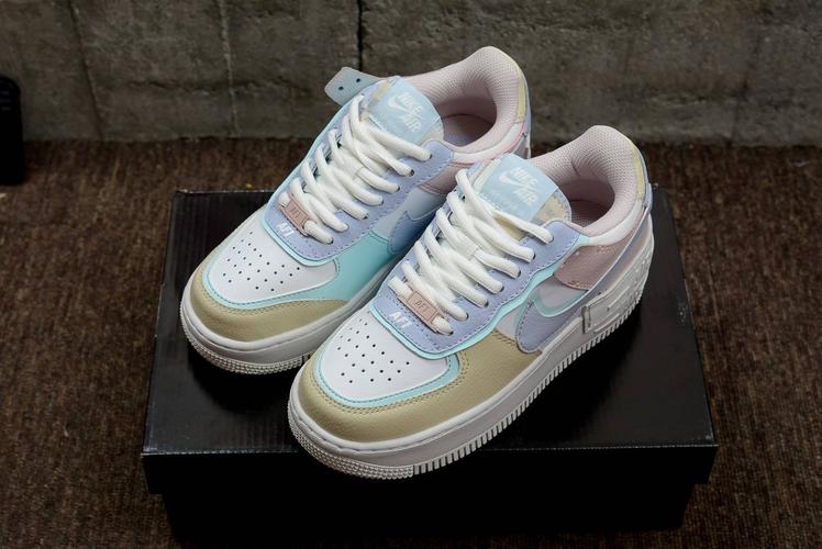 公司级nike air force 1 shadow 空军马卡龙 白蓝粉货号 ci0919106