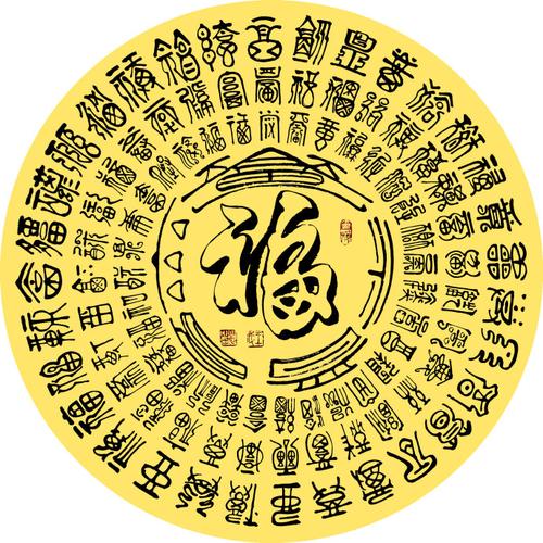 《阴阳百福》图初稿