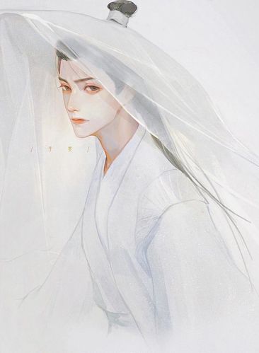 古风白衣少年壁纸手绘