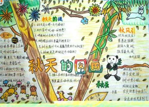 秋天主题手抄报 秋季主题儿童手抄报大全2018