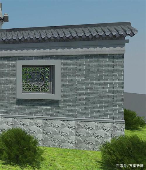 福字镂空砖雕窗花