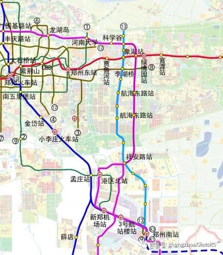 从中原科技带来分析轨道快线k3和13号地铁线的走向!
