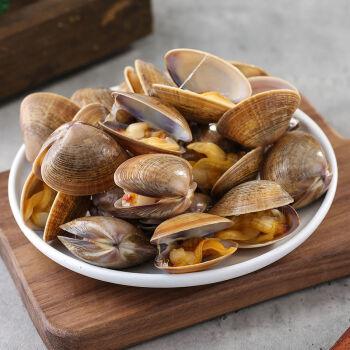 老扣丹东特产大黄蚬子文贝即食真空冷冻文蛤500g袋1斤黄蚬子中号2529