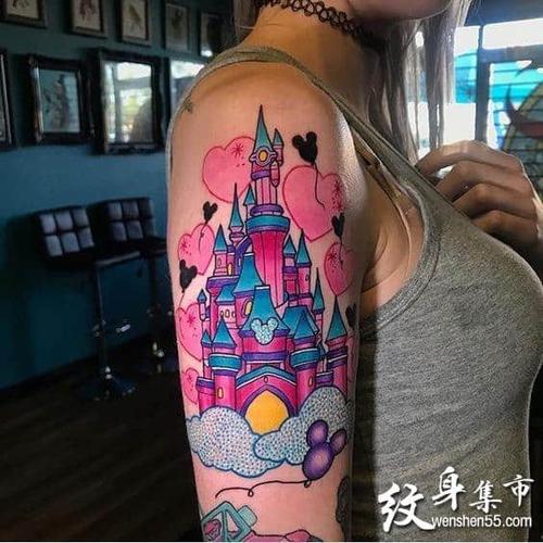 城堡纹身城堡纹身手稿城堡纹身手稿图案