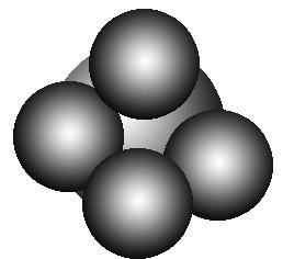 球棍模型:如甲烷的球棍模型