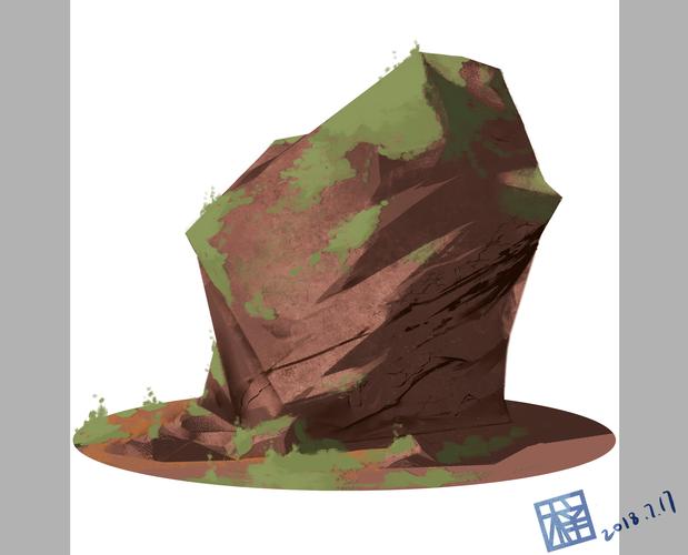 石头|插画|创作习作|木辛莹 - 原创作品 - 站酷