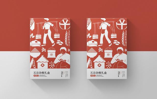 的工具另外画面主形象为挑米的种田人/有浓厚的军民文化/革命文化元素