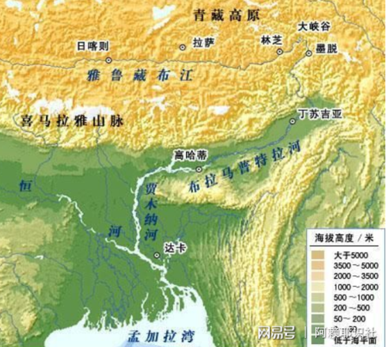 但是由于这里土地低洼,平均海拔还不到6米,全靠恒河河水和雅鲁藏布江