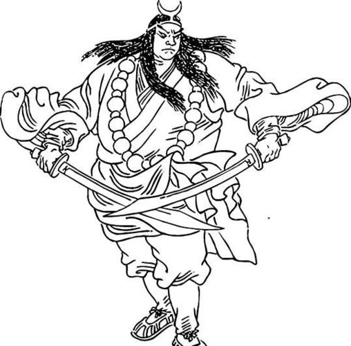 行者 武松 水浒108将 矢量ai设计元素素材免费下载(图片编号:5658385)