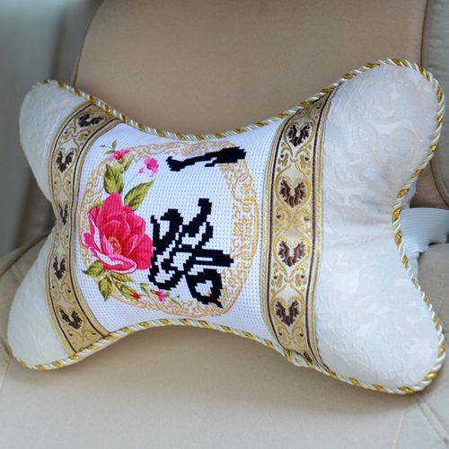 出入印花件套一路顺风十字绣国风平安枕骨