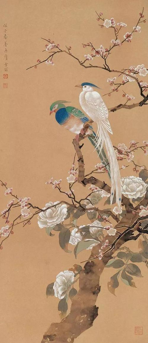 陈之佛工笔花鸟画24幅