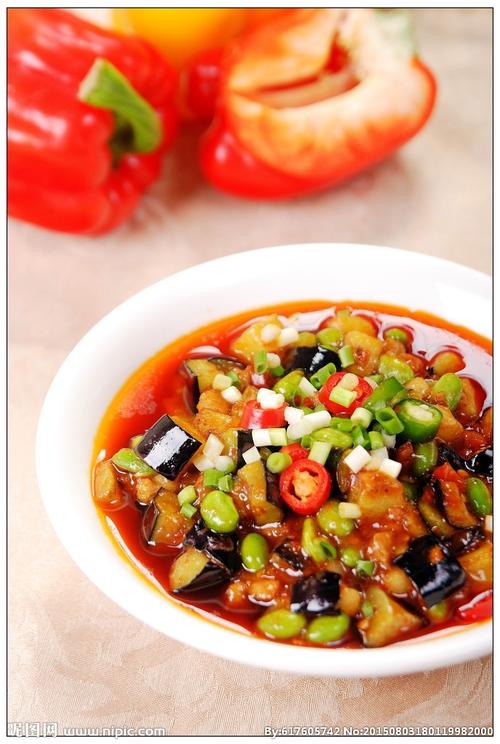 风味茄丁图片