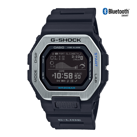 卡西欧手表 g-shock 夏日冲浪 防水防震蓝牙连接 运动男表gbx-100