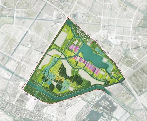 崇明陈家镇乡村公园效果图