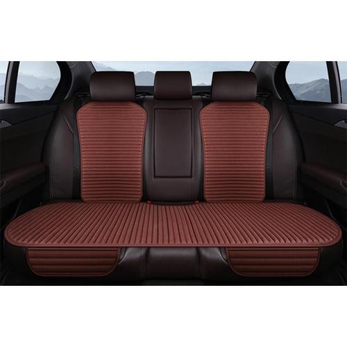 亚麻汽车坐垫夏季宝马5系x3奔驰e级无靠背三件套单片座垫四季通用100