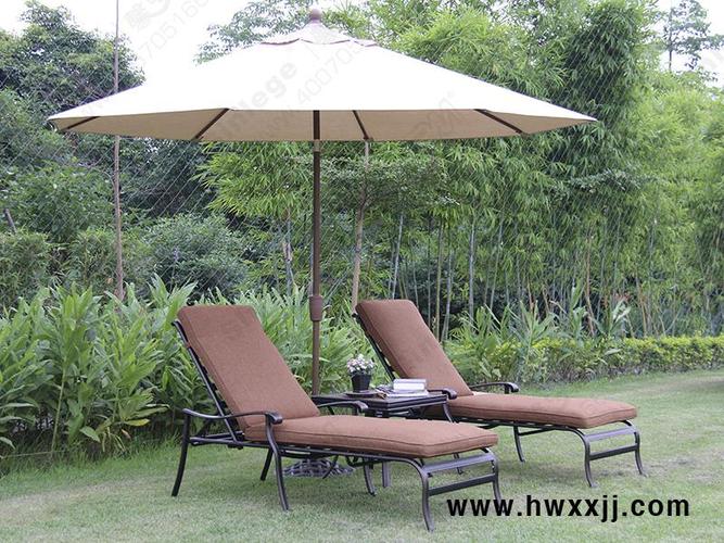 户外铸铝躺椅,阳台午休睡椅,沙滩椅泳池躺床,桑拿健身家具