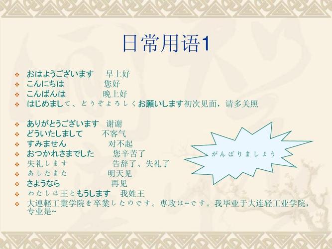 求职面试的日语ppt