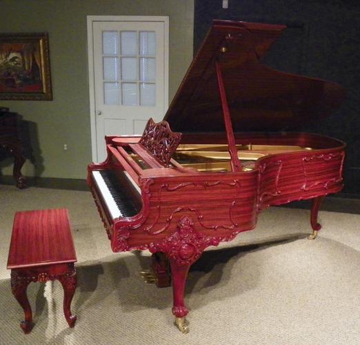西洋古董钢琴:特殊定制的斯坦威三角钢琴