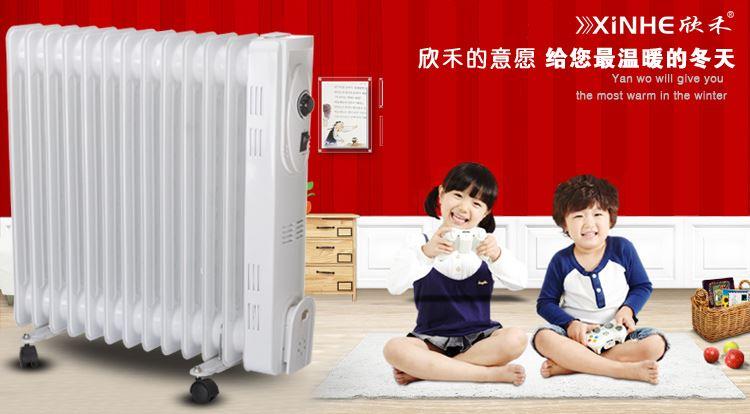 欣禾(xinhe)13片高效电热油汀gyd-22sy(双u管加热,可调温控,多重保护