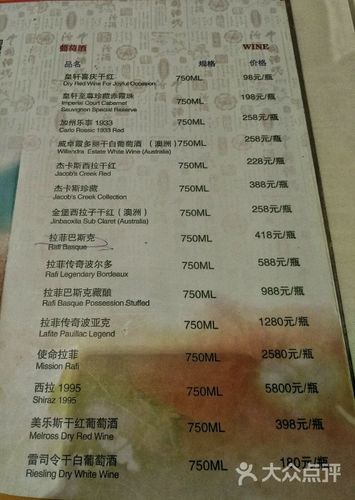 菜单之酒单2
