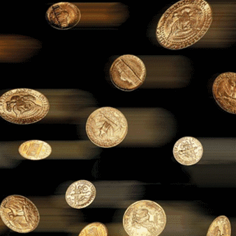 硬币黑色金色旋转gif动图_动态图_表情包下载_soogif