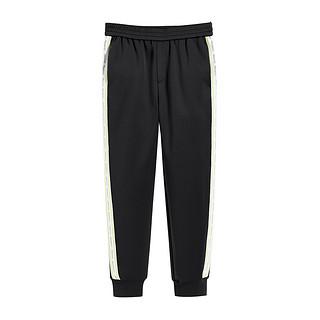 商品peacebird men 太平鸟风尚男装 bwgb84746 侧边条纹紫色束腿裤男