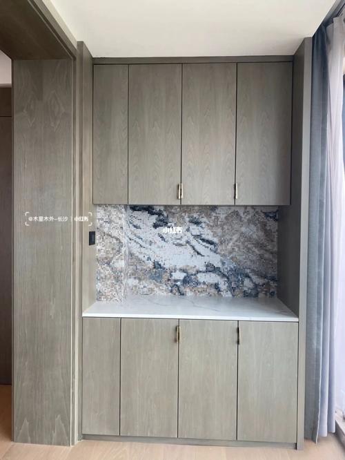 木里木外 全屋定制验收 喜欢胡桃木的来看看_胡桃木_全屋定制_护墙板