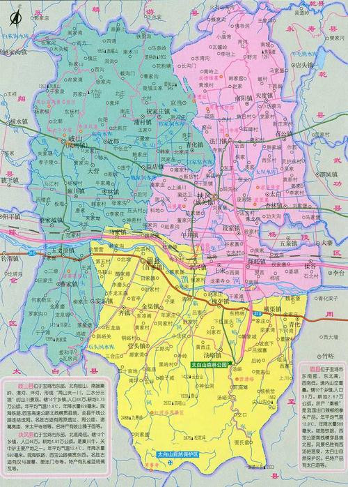 岐山,扶风,眉县