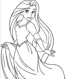 迪士尼卡通人物简笔画图片大全长发公主乐佩6