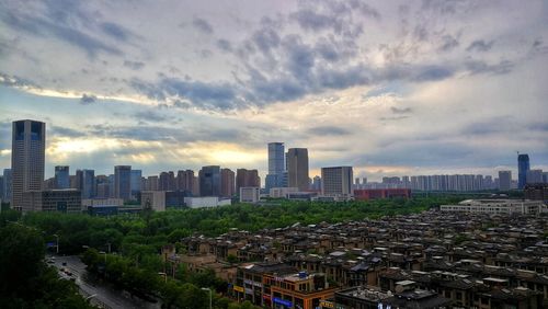 大雨过后的合肥滨湖新区