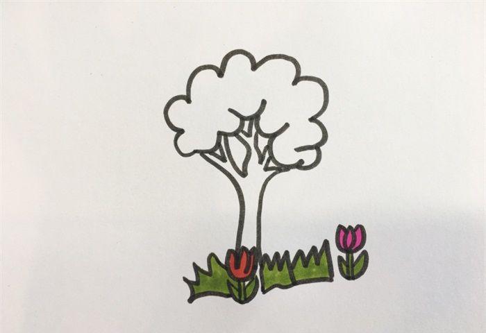 花草树木怎么画_植物简笔画_简笔画大全