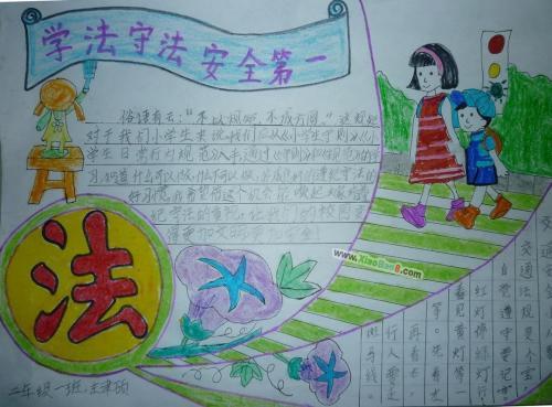 做守法小公民手抄报 遵纪守法手抄报