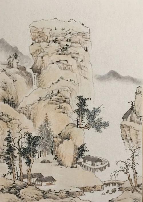 气韵生动,望之可亲——王明粤山水小品|山水画|工笔