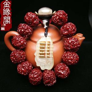 天然尼泊尔五瓣六瓣金刚菩提子机刷包浆玉化金刚菩提手串机刷手串